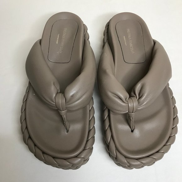 Paloma Barcelo Henry Constance Chunky Braided Platform Thong Sandals Size 38 - Picture 2 of 15